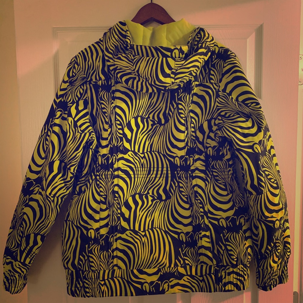 Virtually Brand New Burton Neon Zebra Ski Jacket
